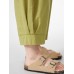 Women Solid Dual Pocket Elastic Waist Wide Leg Pants